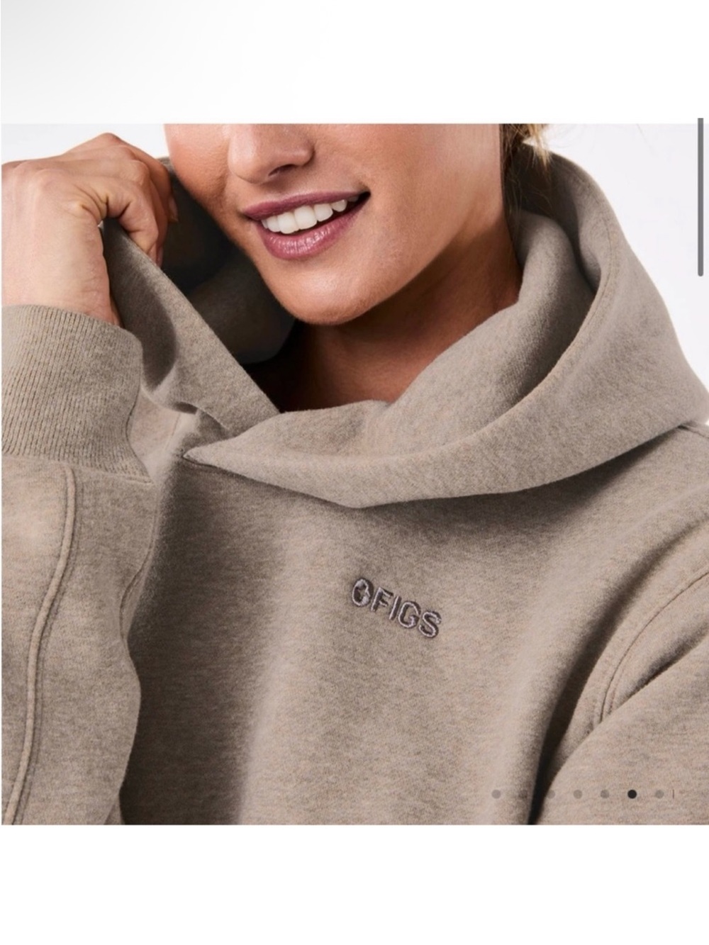 Figs Women’s Taupe Cozy Pullover Hoodie